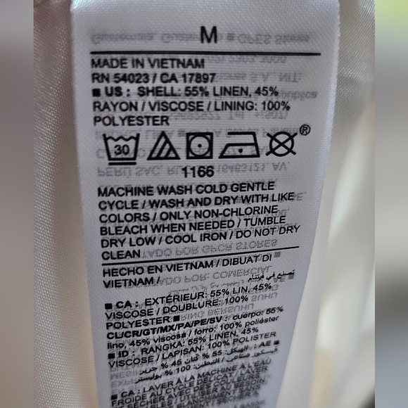 Old Navy - NWT - Cream Double Breasted Blazer with Button Details - Size Medium - Picture 12 of 12